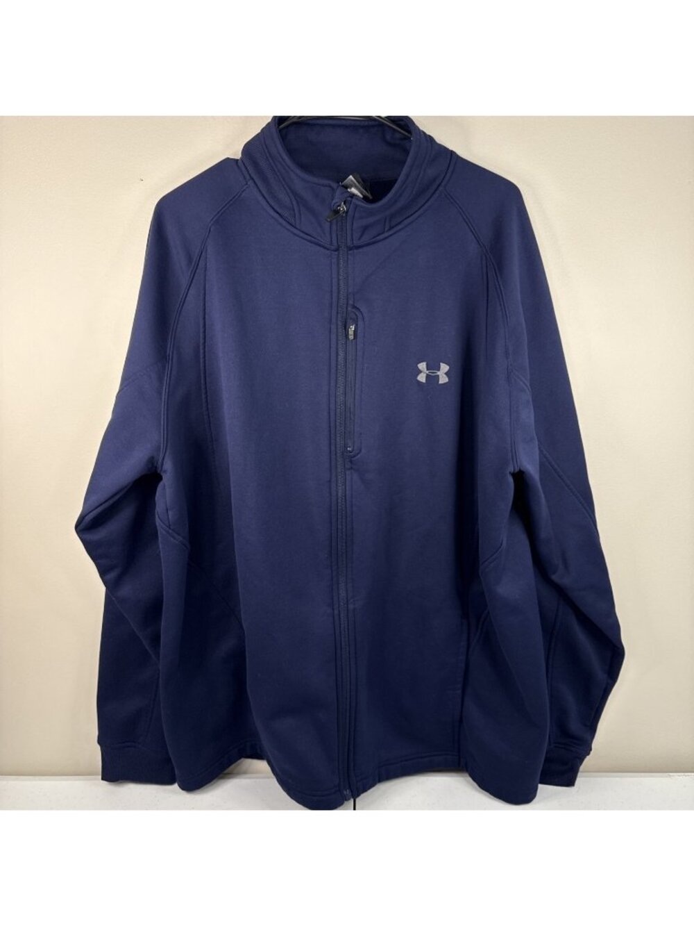 Under Armour Men’s Full Zip Fleece Jacket Golf Dark Navy Size XXL